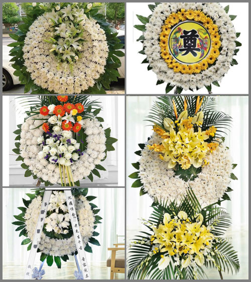 山东青岛胶州市胶东街道小麻湾西村花圈速递